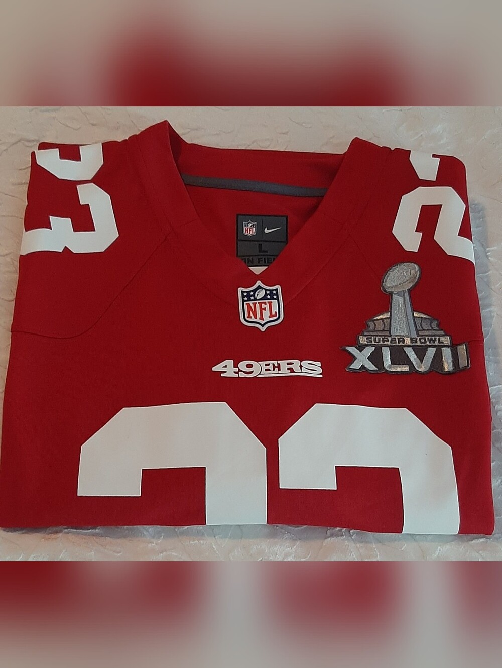 Nike On Field San Francisco 49ers #23 LaMichael James Super Bowl XLVII Jersey